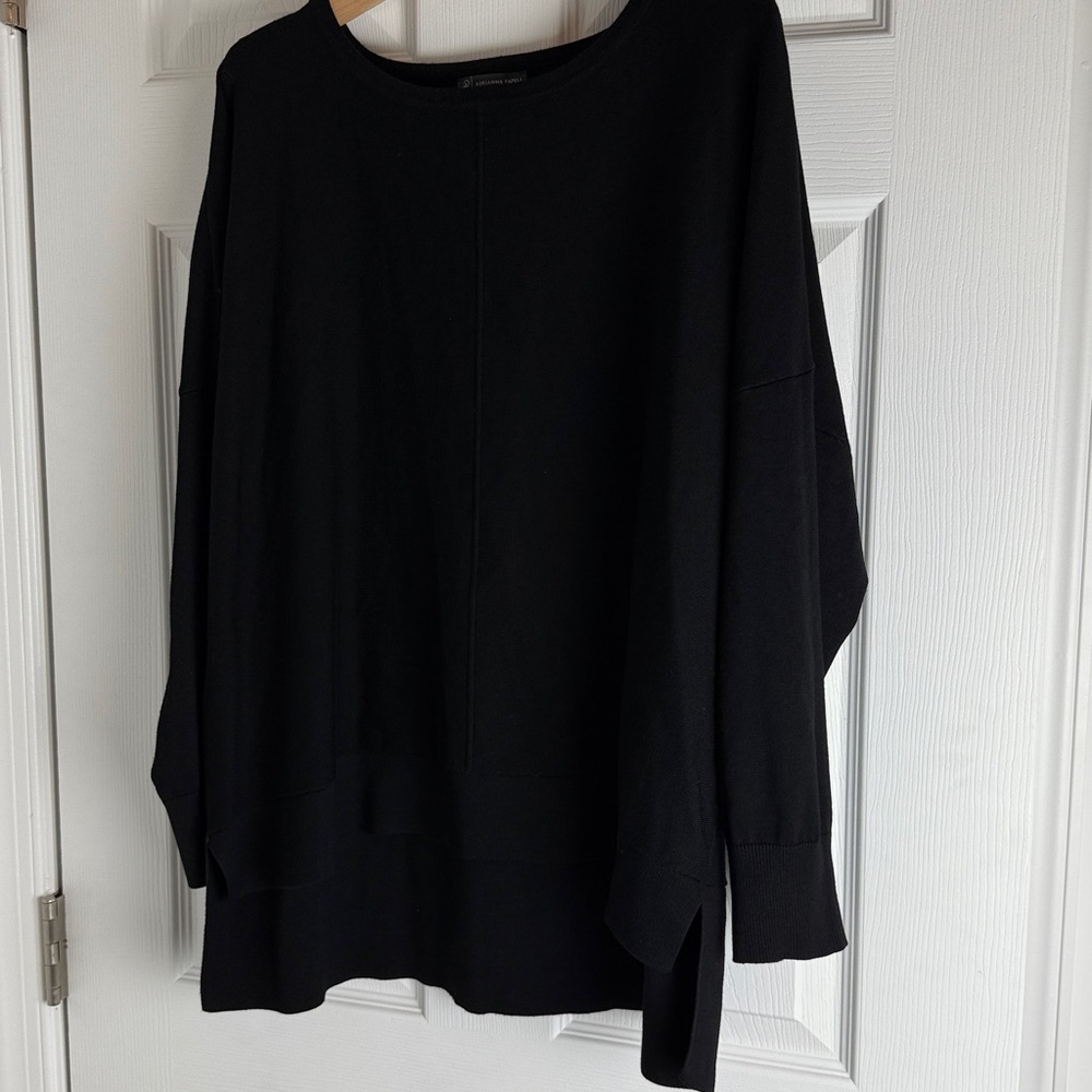 XL Adrianna Papell Black Oversized Sweater